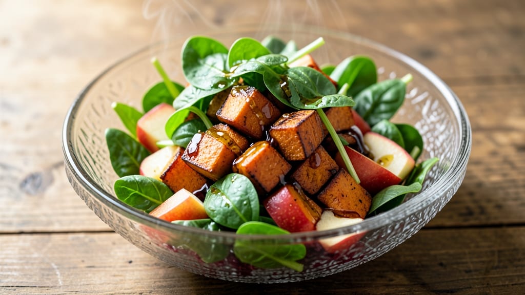 Sweet Potato and Apple Salad Recipe: Warm Spiced Bites With Crunchy Apple Topping