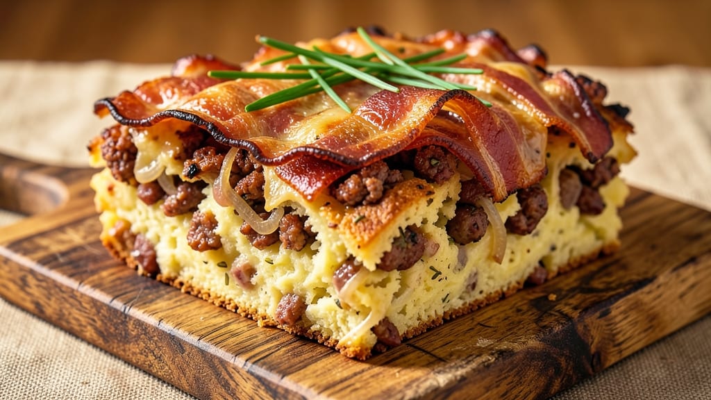 Bacon and Sausage Potato Loaf Recipe: Smoky Crust, Juicy Heart in One Pan