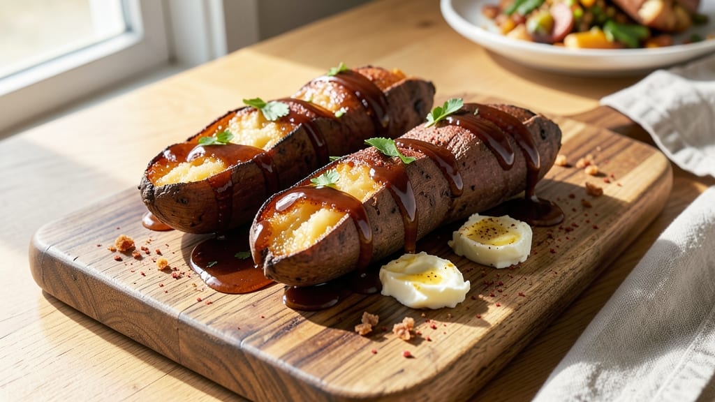 Wood Ranch Bbq Sweet Potato Recipe: Smoky Caramelized Crunch With Vanilla Cream Cheese Swirl