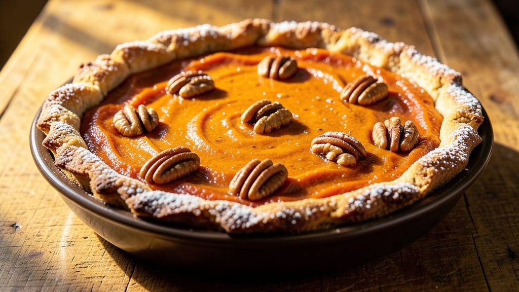 Sweet Potato Pie With Pecan Crust Recipe: Nutty Crust Meets Silky Spice Filling