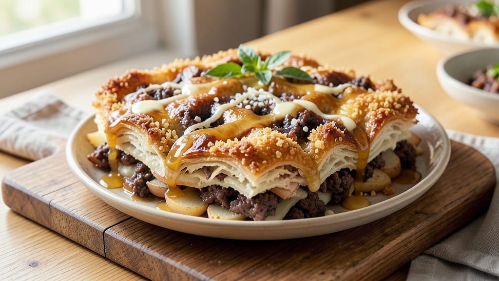 Beef and Potato Cake Recipe: Crispy Top, Creamy Potato Heart