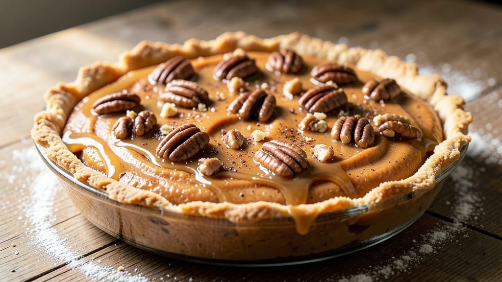 Sweet Potato Praline Pie Recipe: Buttery Crust Meets Caramelized Praline Topping