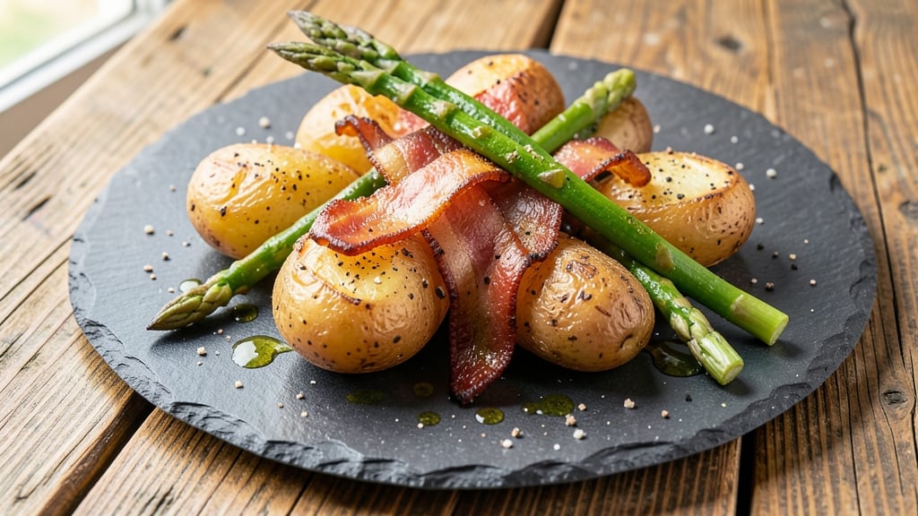 Asparagus Bacon Potato Recipe: Smoky Crispy Bites With Crunchy Top