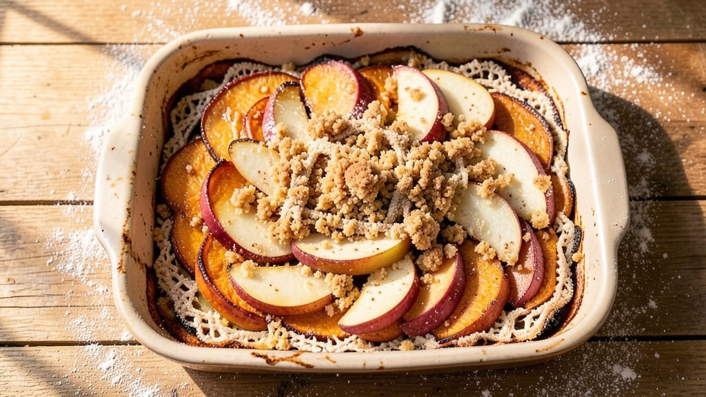 Sweet Potato and Pear Casserole Recipe: Caramelized Top Meets Spiced Pear Sweetness