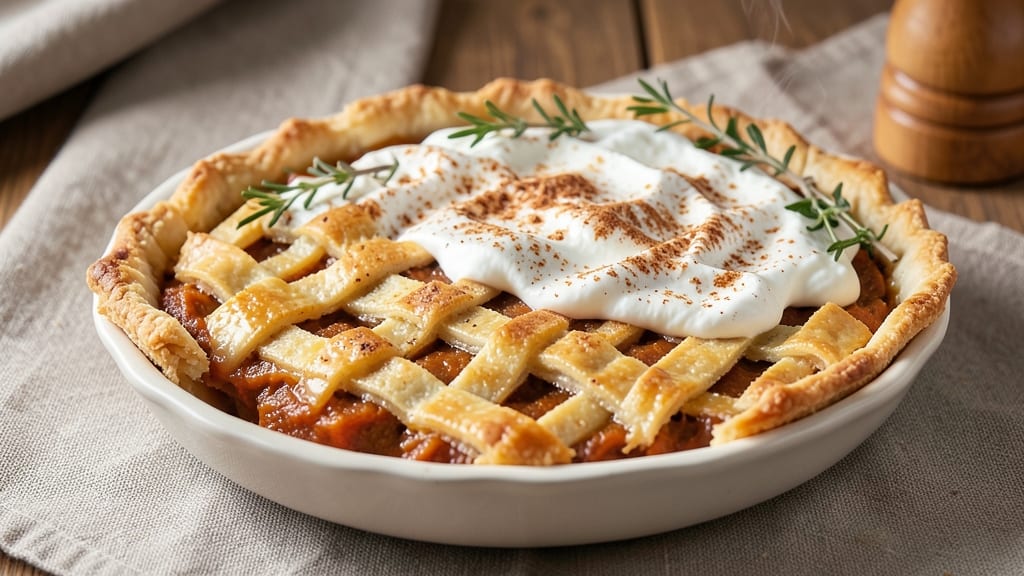 Almost Christmas Sweet Potato Pie Recipe: Spiced Rum Swirl and Nutty Crust Magic