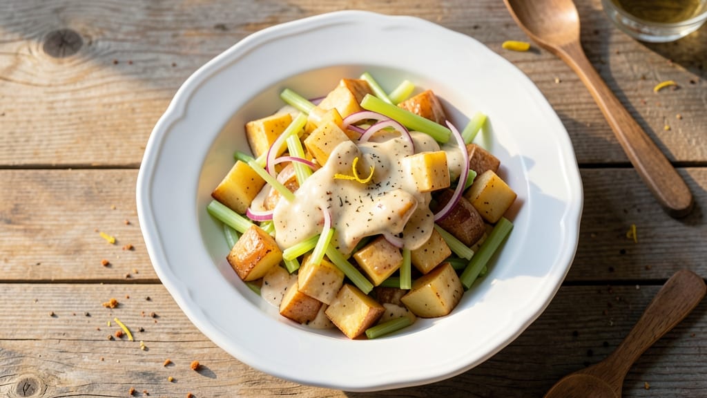 Add Potato Salad Recipe: Crunchy Celery and Mustard Vinaigrette Magic