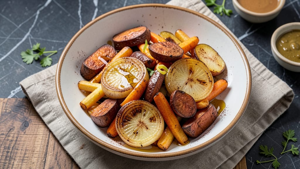 Sweet Potato, Carrot, and Onion Recipe: Honey-Glazed Roast with Crispy Edges