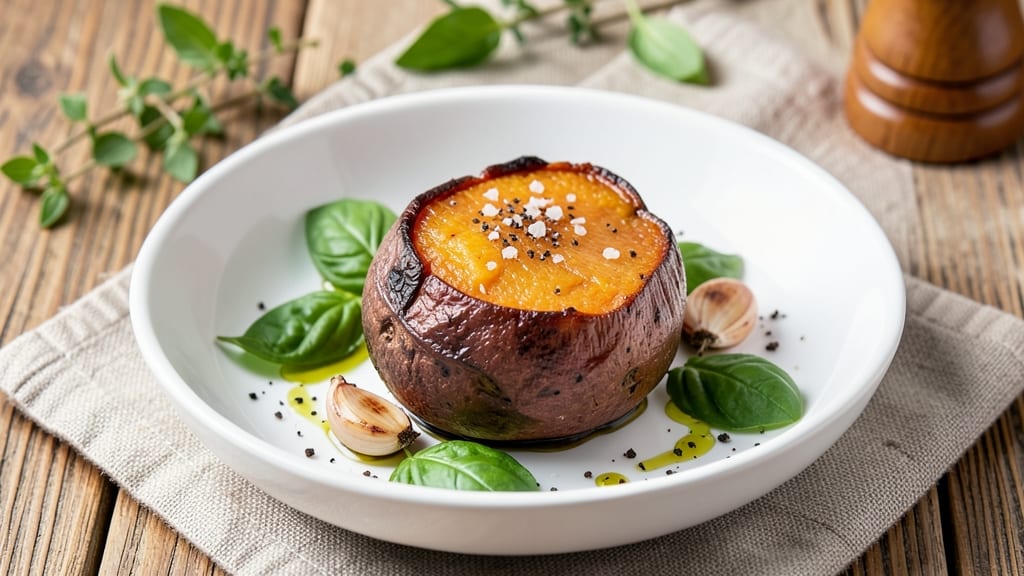 Sweet Potato and Basil Recipe: Herb-Infused Roast With Crispy Edges